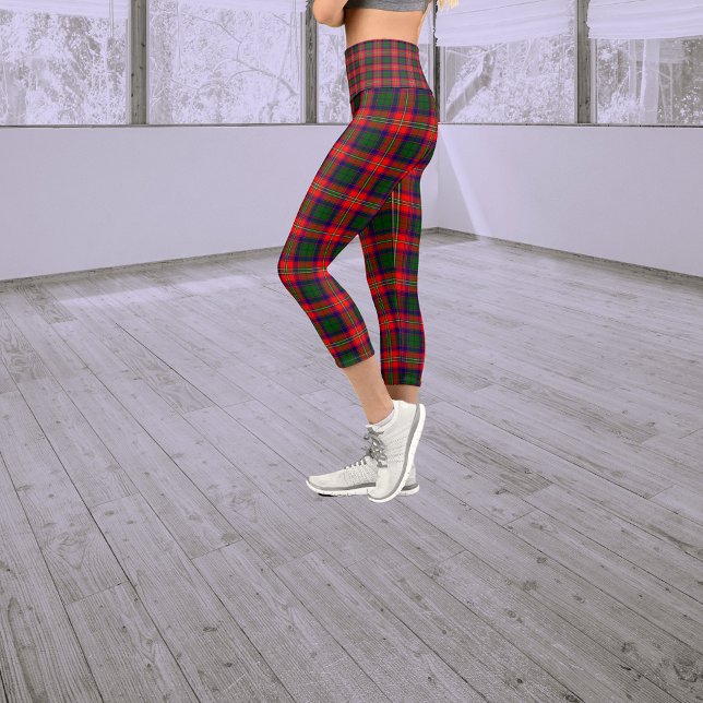 Leggings Capri Scotland Roxburgh District Tartan (Créateur téléchargé)