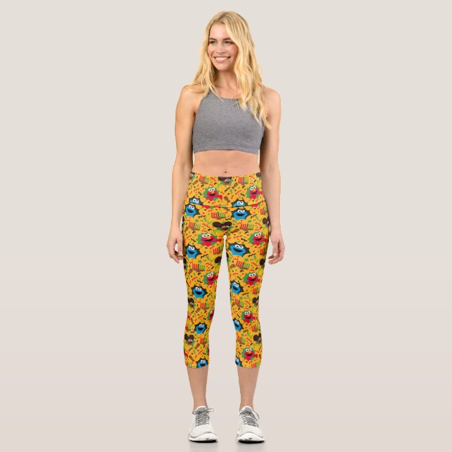 Leggings Capri Sesame Street Kwanzaa Motif (Recto)