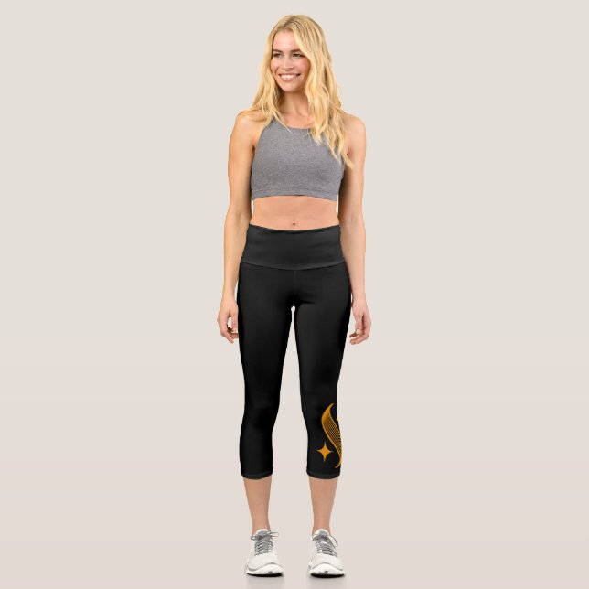 Leggings Capri Shine Movement Pilates Logo High Waisted Capris (Recto)