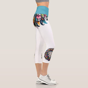 Leggings Capri Silhouette de Lion Floral