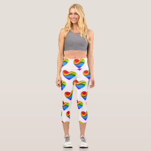 Leggings Capri SlipperyJoe's orgueillement coeur courbes forme 3D