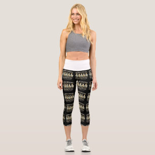 Leggings Capri Société de course amusante Quirky Quacks T-shirt d