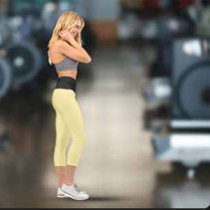 Leggings Capri Soyez plus forte que vos excuses Exercice pour fem