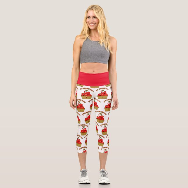 Leggings Capri Strawberry Time ! (Recto)