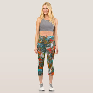 Leggings Capri Studio de ballons des Miami Dolphins Art