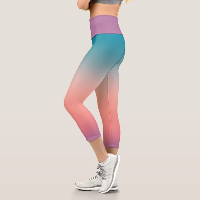 Leggings Capri Sunset Fade Pastel (Gauche)