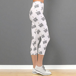Leggings Capri Sur mesure Minimaliste Personnalisé Entreprise Mar