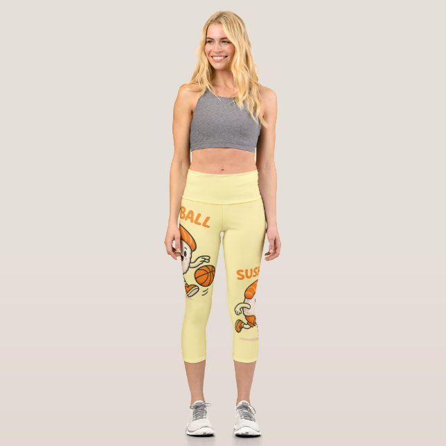 Leggings Capri Sushi Basketball énergie (Recto)