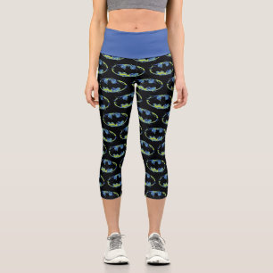 Leggings Capri Symbole Batman Électrique