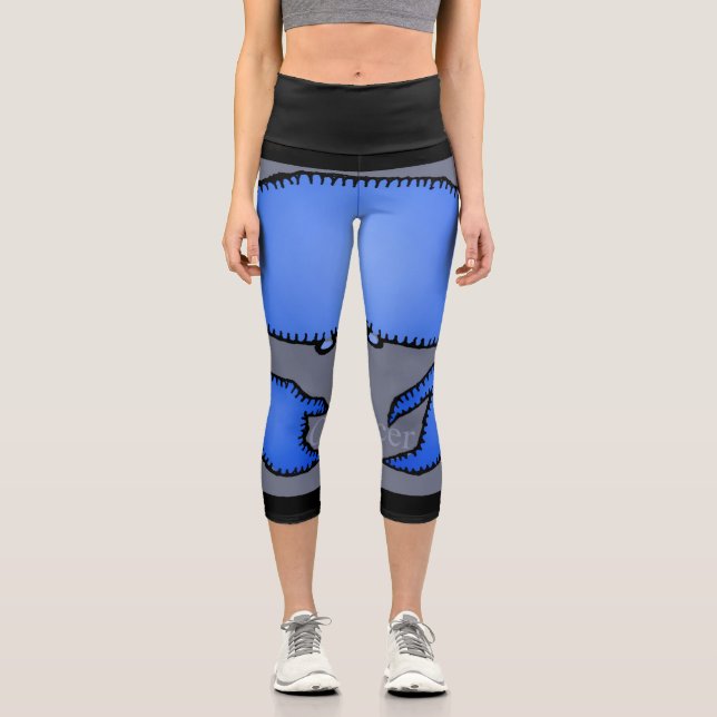Leggings Capri SYMBOLE D'Astrologie Zodiaque Cancer Anniversaire  (Recto)