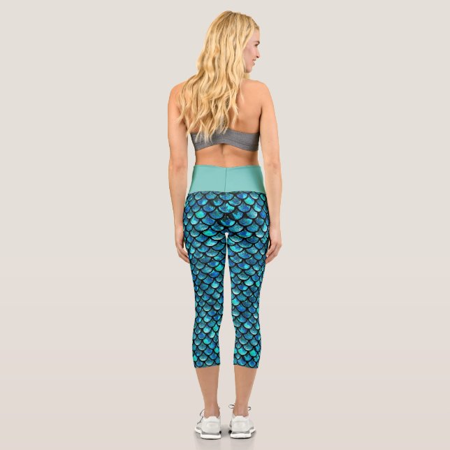 Leggings Capri taille haute sirène (Verso)