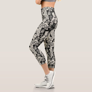 Leggings Capri Tarot Card Gothique Witchcraft Goth Fortune Teller