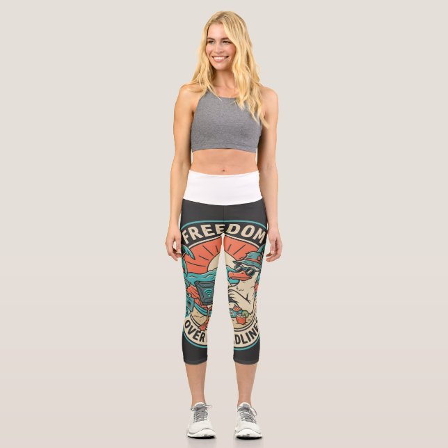Leggings Capri Tee-shirt Liberté avant les Délais (Recto)