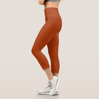 Leggings Capri Terracotta haute taille Yoga Capris