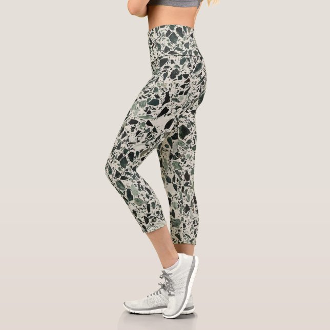 Leggings Capri Terrazzo Vert Moderne (Gauche)