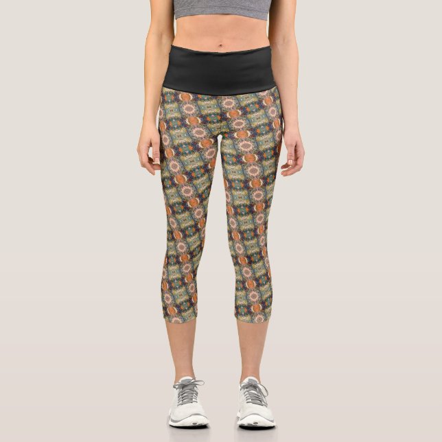 Leggings Capri Textura #18 de la obra Viendo a travez de los ojos (Recto)