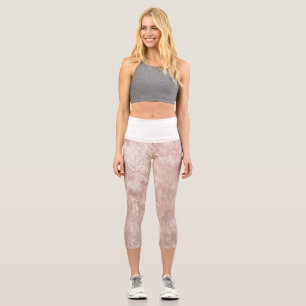 Leggings Capri Texture Capris haut taille