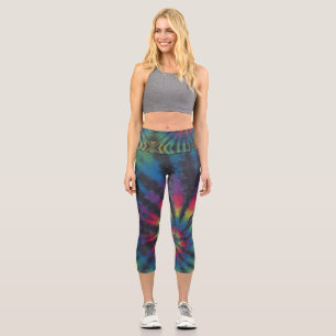 Leggings Capri Tie Tee Dye