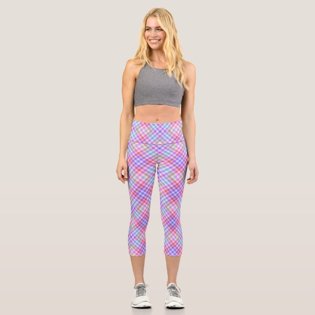 Leggings Capri Tissu plaqué Motif-18848 (Recto)