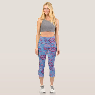 Leggings Capri Très Periwinkiss lèvres dans les nuances de violet