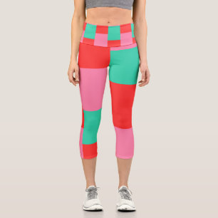 Leggings Capri Trois palettes de couleurs élégant