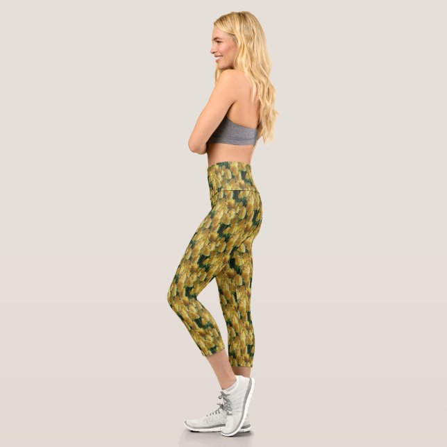Leggings Capri Tulips Sunshine Yellow (Gauche)