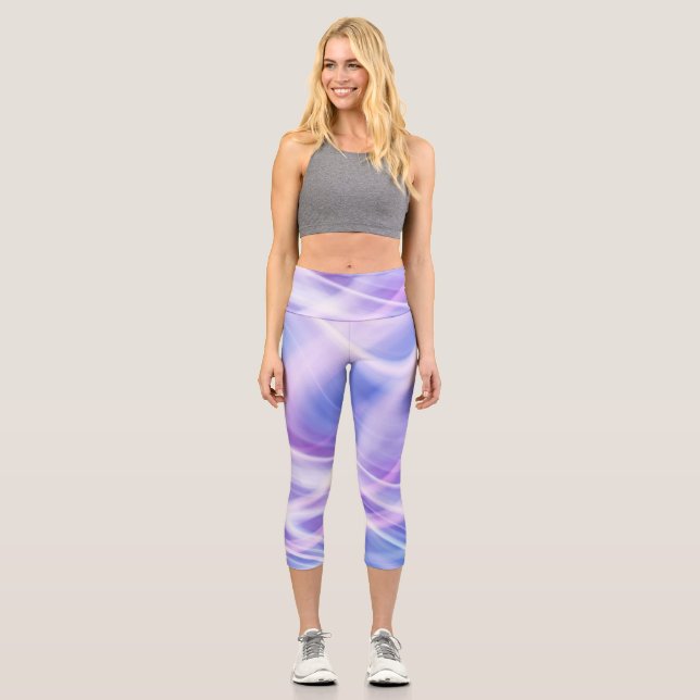 Leggings Capri Un brouillard pastel mystique  (Recto)