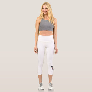 Leggings Capri Un pompier américain.Drapeau des Etats-Unis.