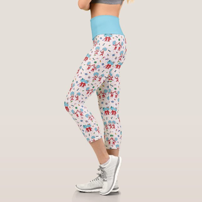 Leggings Capri Une chose deux Motif de fête (Gauche)