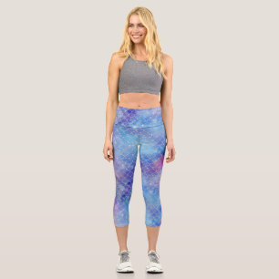 Leggings Capri Une galaxie de sirène Série Design 5
