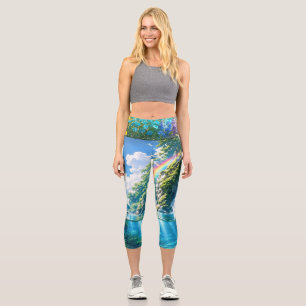 Leggings Capri Une mélodie rafraîchissante 032