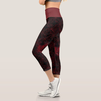 Leggings Capri Une série Black Widow Design #5