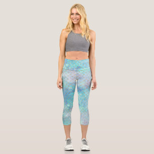 Leggings Capri Une série de galaxies de sirène Design 2