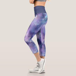 Leggings Capri Une série Galaxy chatoyante Design 2