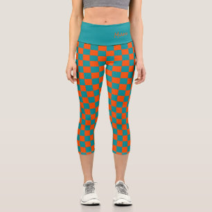 Leggings Capri Ventilateur sportif Couleurs de l'équipe NOM Coche