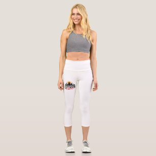 Leggings Capri Vibes Extérieurs Montagne Arbre Lever de Soleil