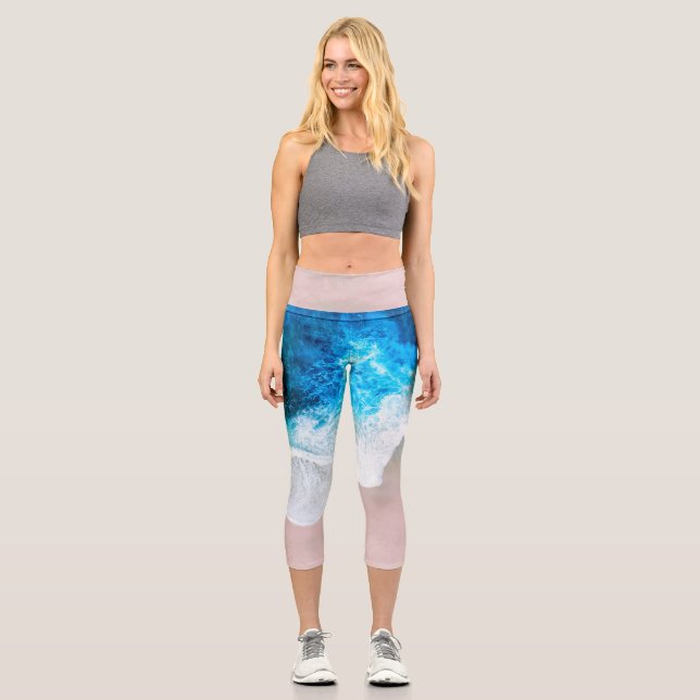 Leggings Capri Vue plage (Recto)