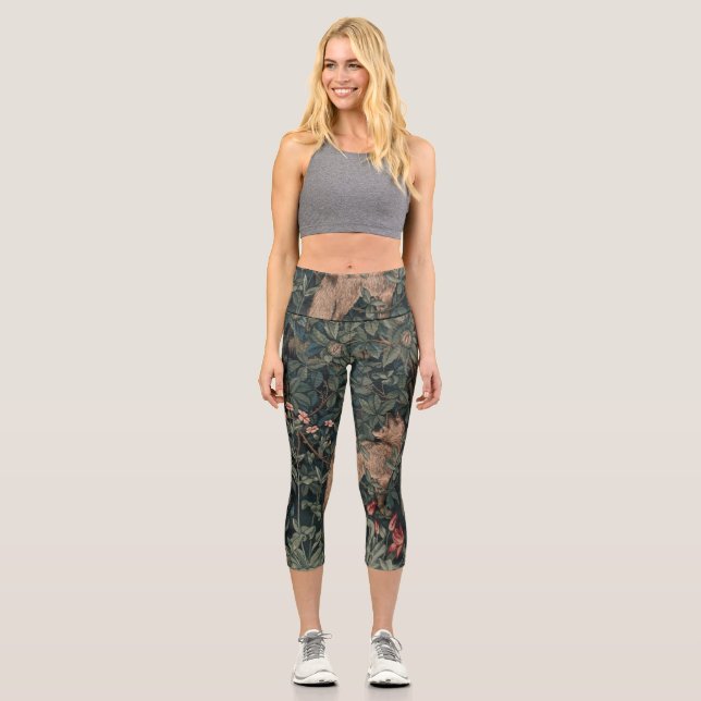 Leggings Capri William Morris Faune sauvage Fox (Recto)