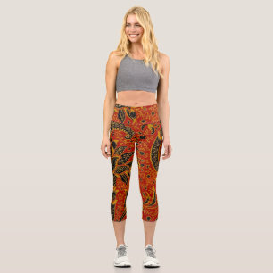 Leggings Capri William Morris Inde Floral rouge