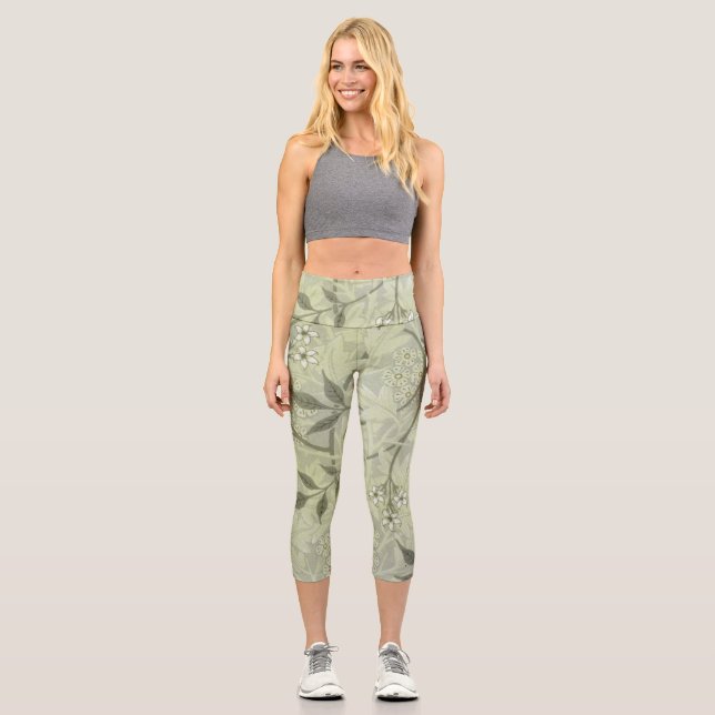 Leggings Capri William Morris Jasmine Botanique (Recto)
