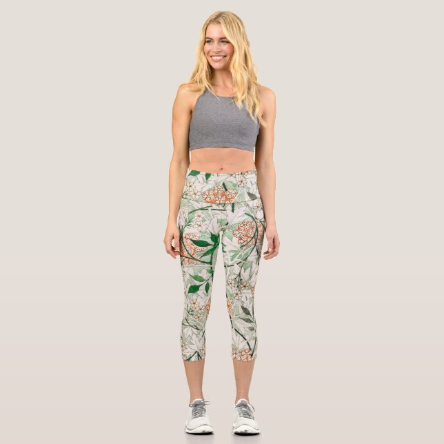 Leggings Capri William Morris Jasmine Garden Flower Classic (Recto)
