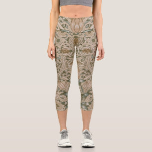 Leggings Capri William Morris Lily et Motif de grenade
