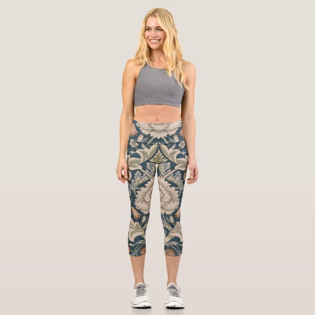 Leggings Capri William Morris Severn Floral Garden Flower Classic (Recto)