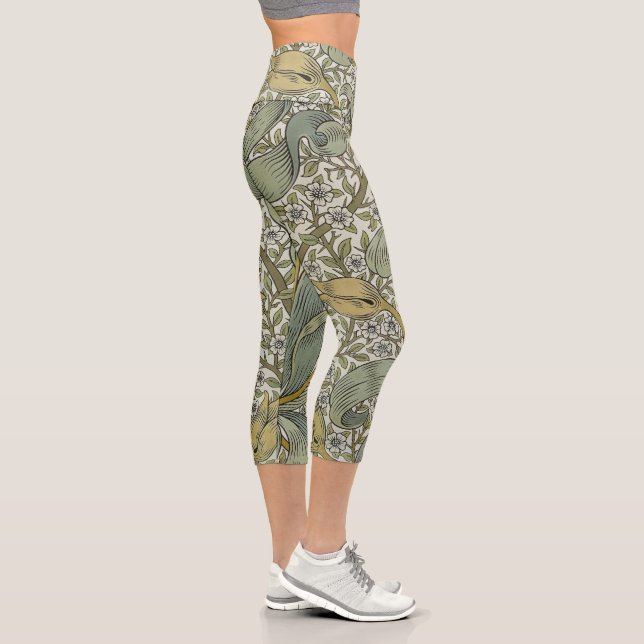 Leggings Capri William Morris Spring Motif classique épais (Droite)