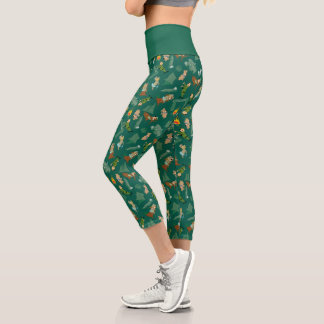 Leggings Capri Yogi Bear et les amis Jellystone Park Camp Motif