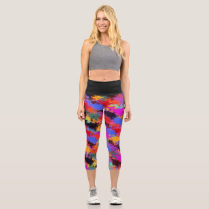 Leggings Capri Zèbre peint