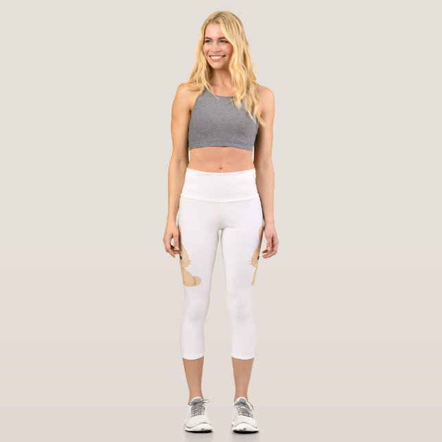 Leggings Capri Zoo d'aquarelle Whimsy (Recto)