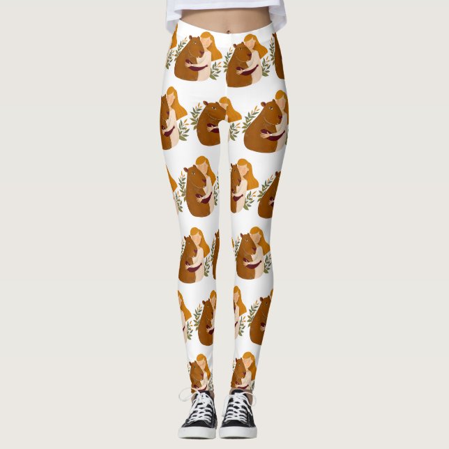 leggings capybara d'inspiration artistique (Devant)