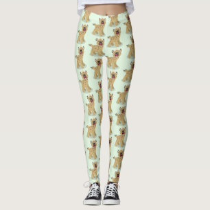 Leggings Caricature amusante hyena riant illustration