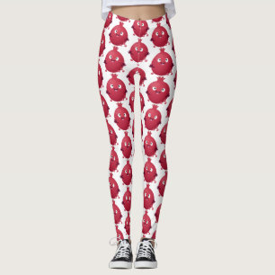 Leggings Caricature de fruits à la grenade joyeux